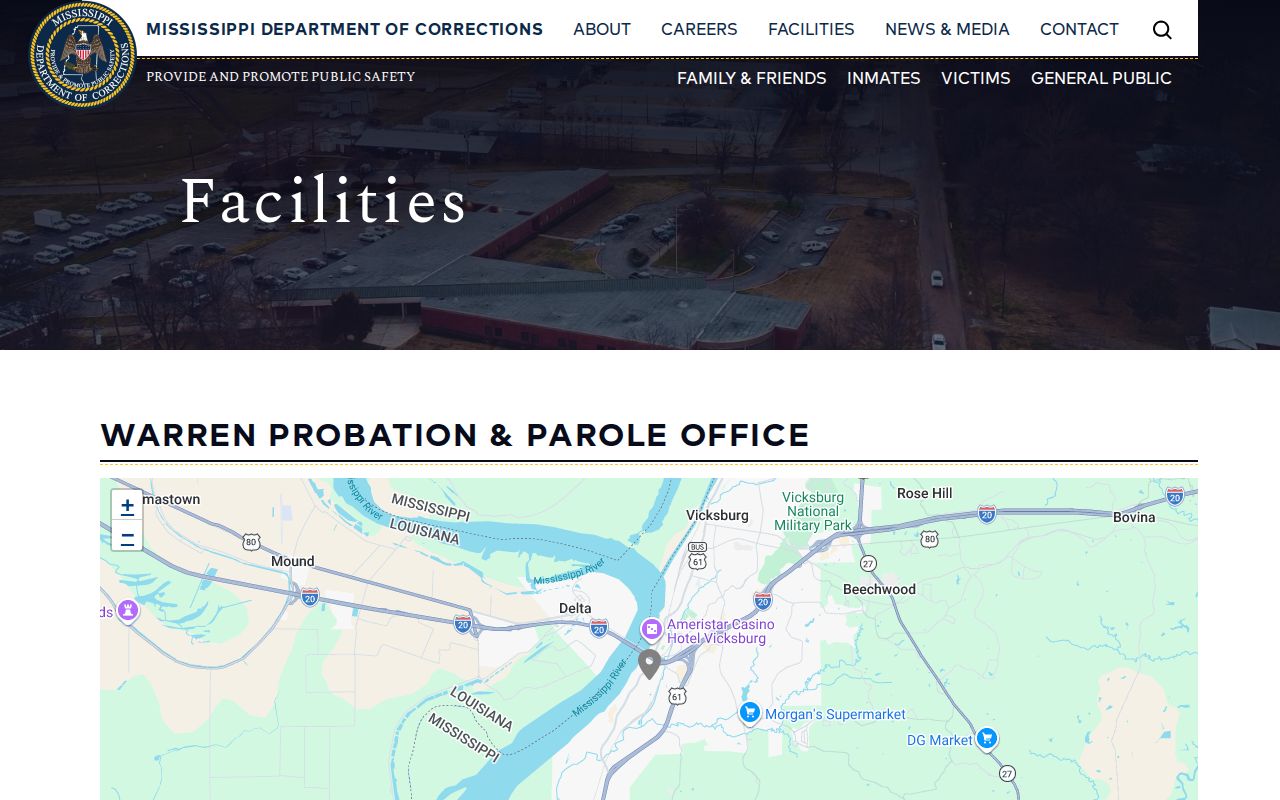 Official MDOC Warren Probation and Parole Office page